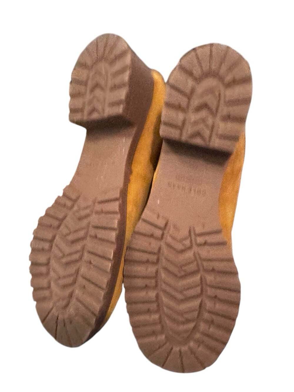 Cole Haan Camea Chelsea Boots Women’s 11B Mustard Suede Leather Lug Sole - Picture 7 of 12